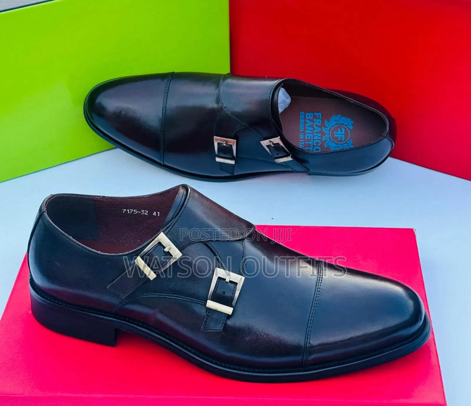 Men's Deep Black and Brown Colour Pure and Original Shoes