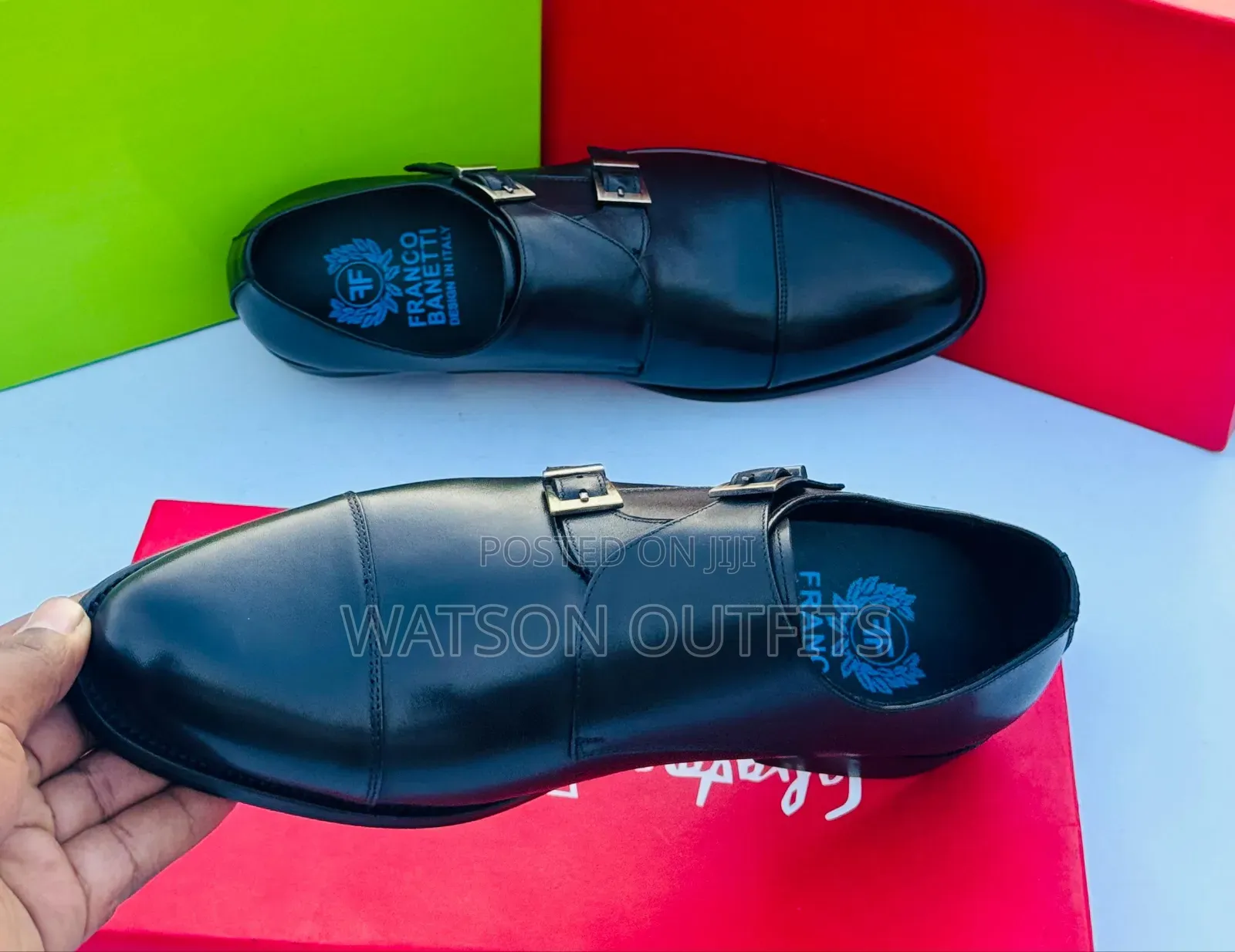 Men's Deep Black and Brown Colour Pure and Original Shoes