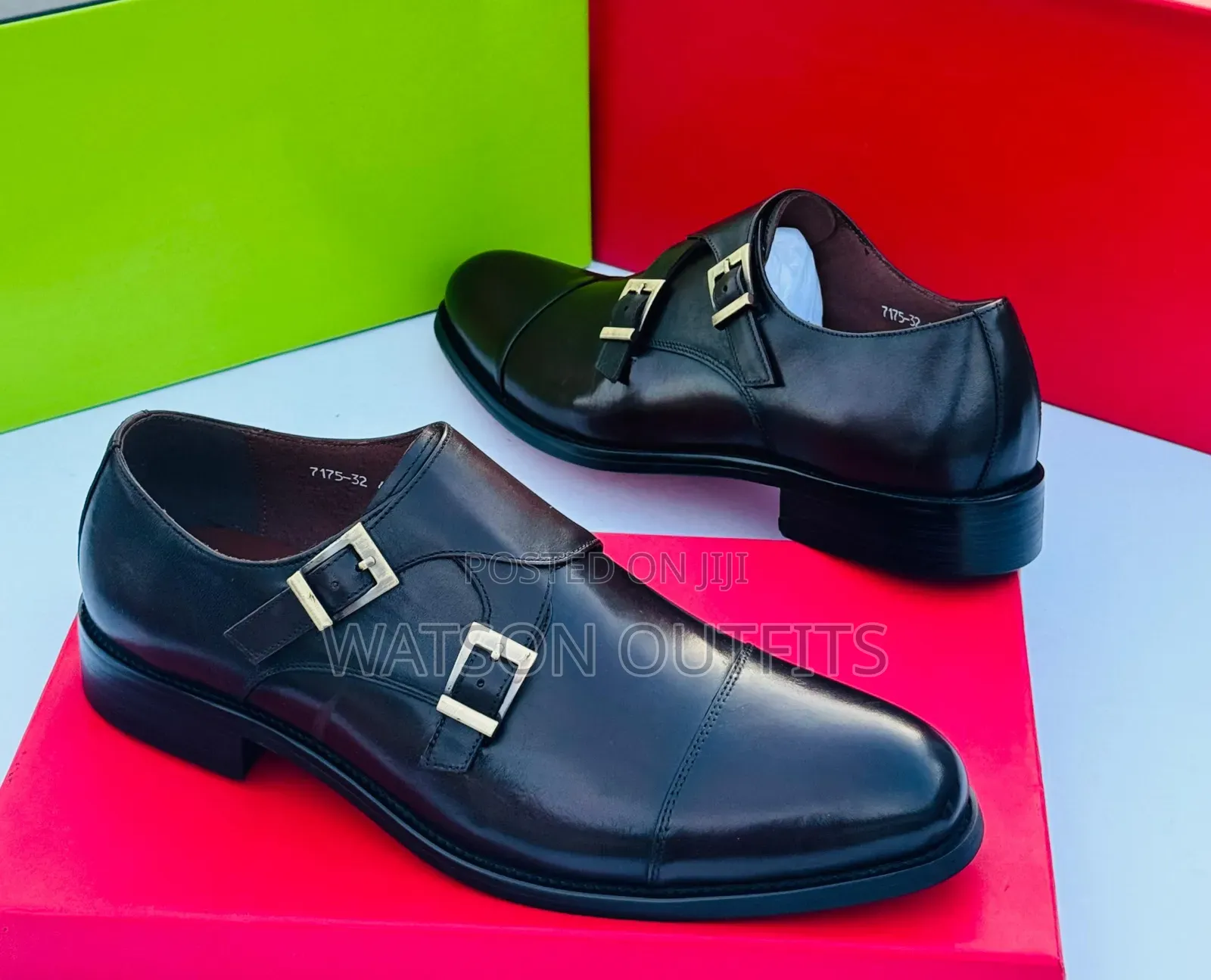 Men's Deep Black and Brown Colour Pure and Original Shoes