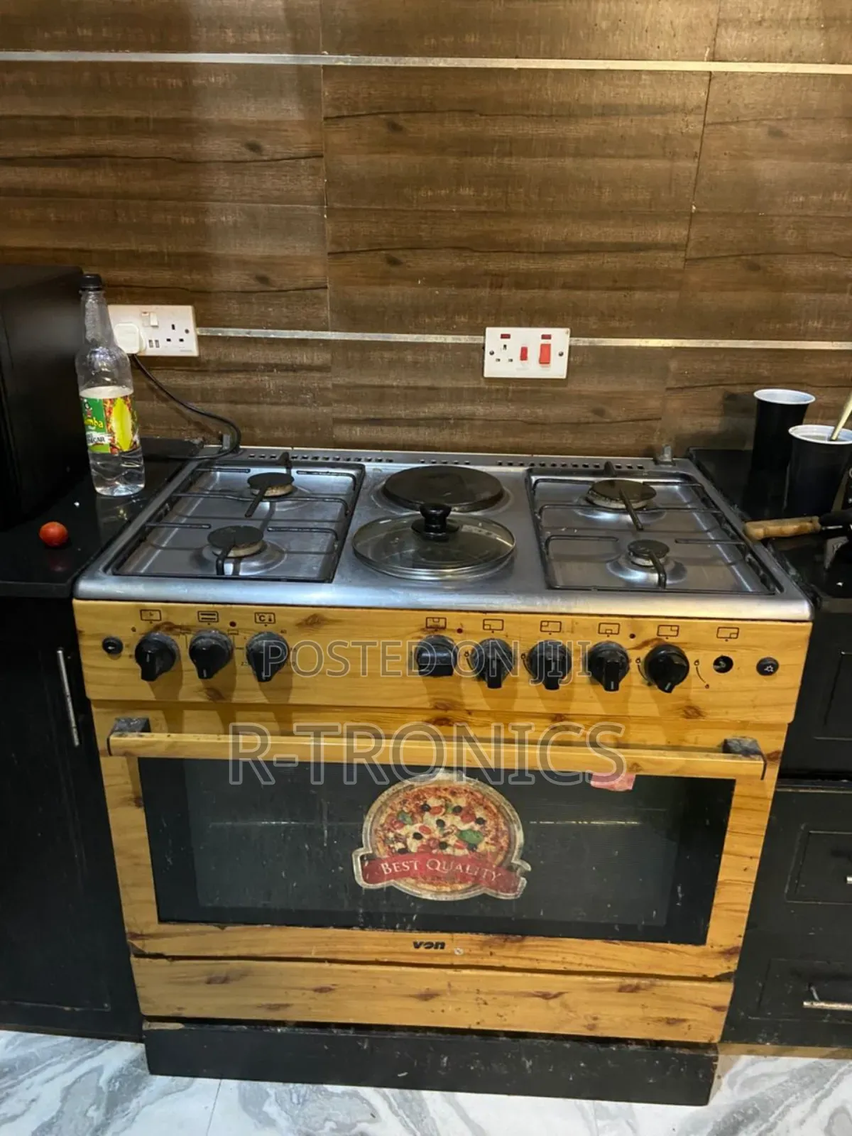 Von Cooker 90x60cm 4gas+2electric Plate