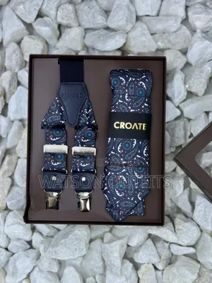 Men's Tie and Suspender Conbo