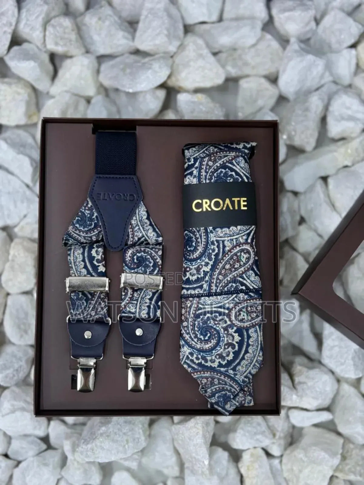 Men's Tie and Suspender Conbo