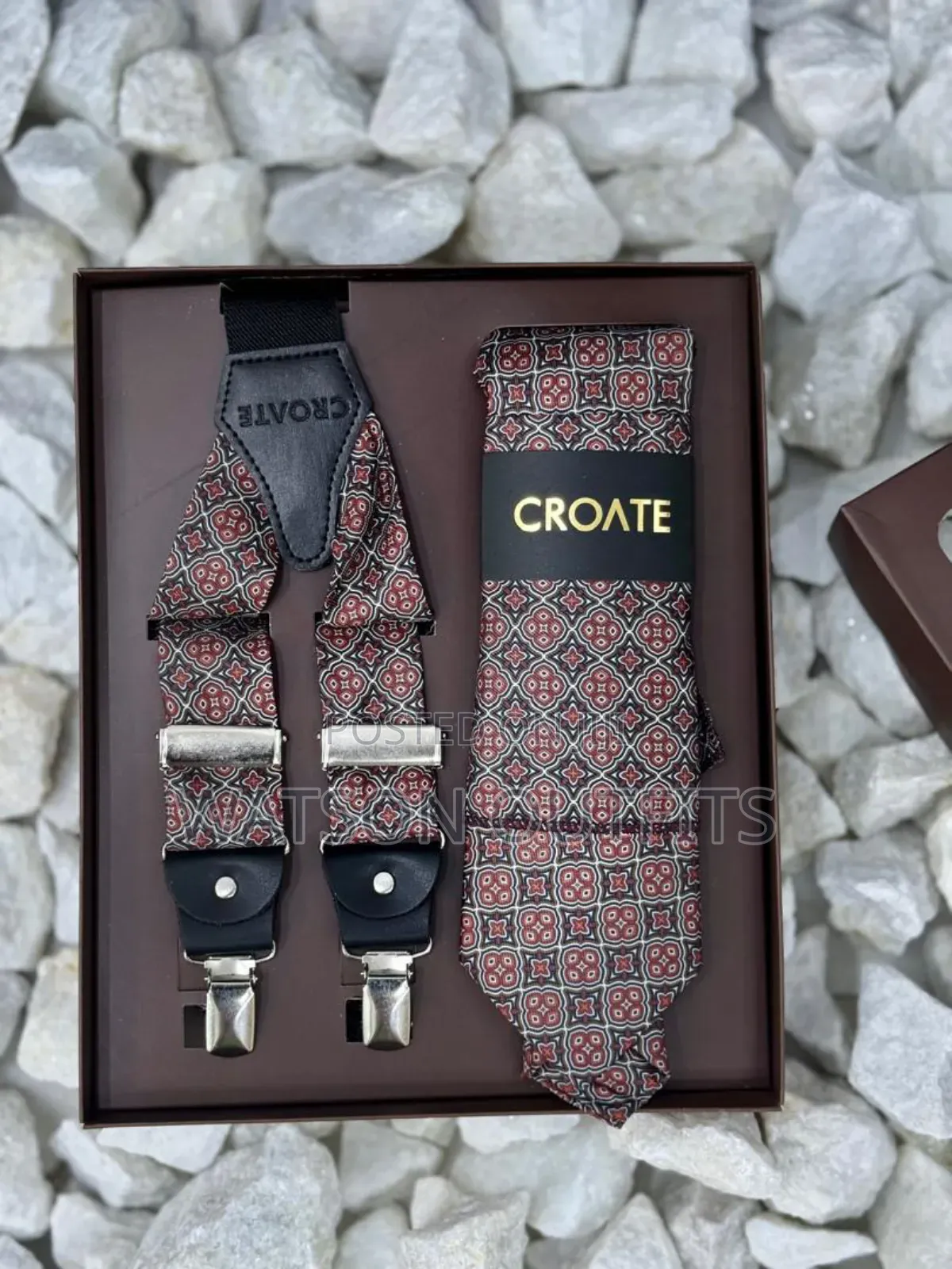 Men's Tie and Suspender Conbo