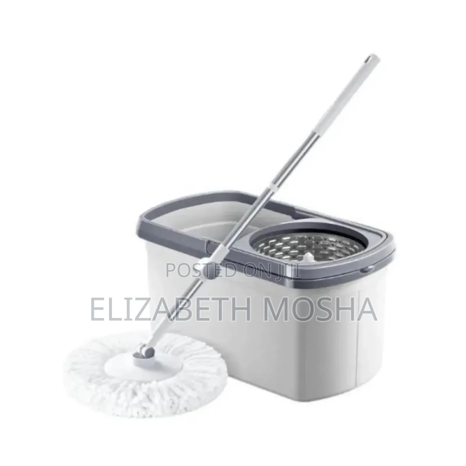 Rotary Mop and Bucket W/ Stainless Steel Rotater