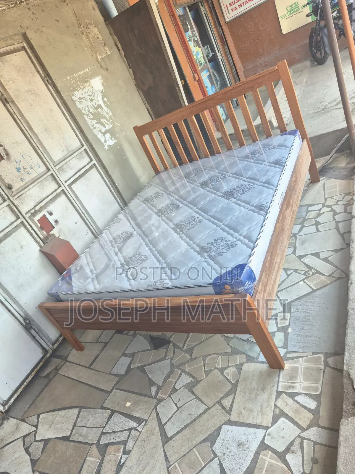 Kitanda Mbao 5x6 Godoro Ya Mgongo Orthopedic Inch 8