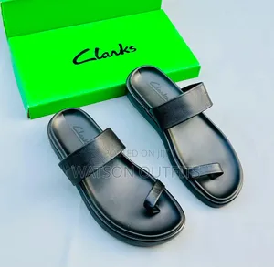 Men's Clarks and Aido Sandals Leather Materials