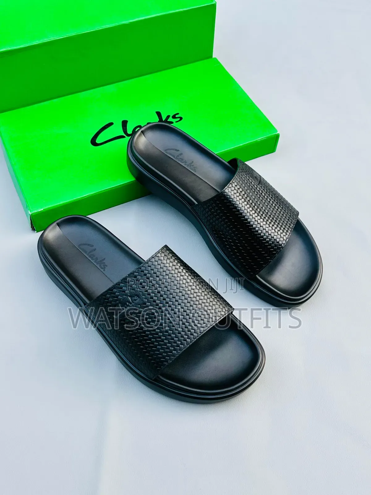 Men's Clarks and Aido Sandals Leather Materials