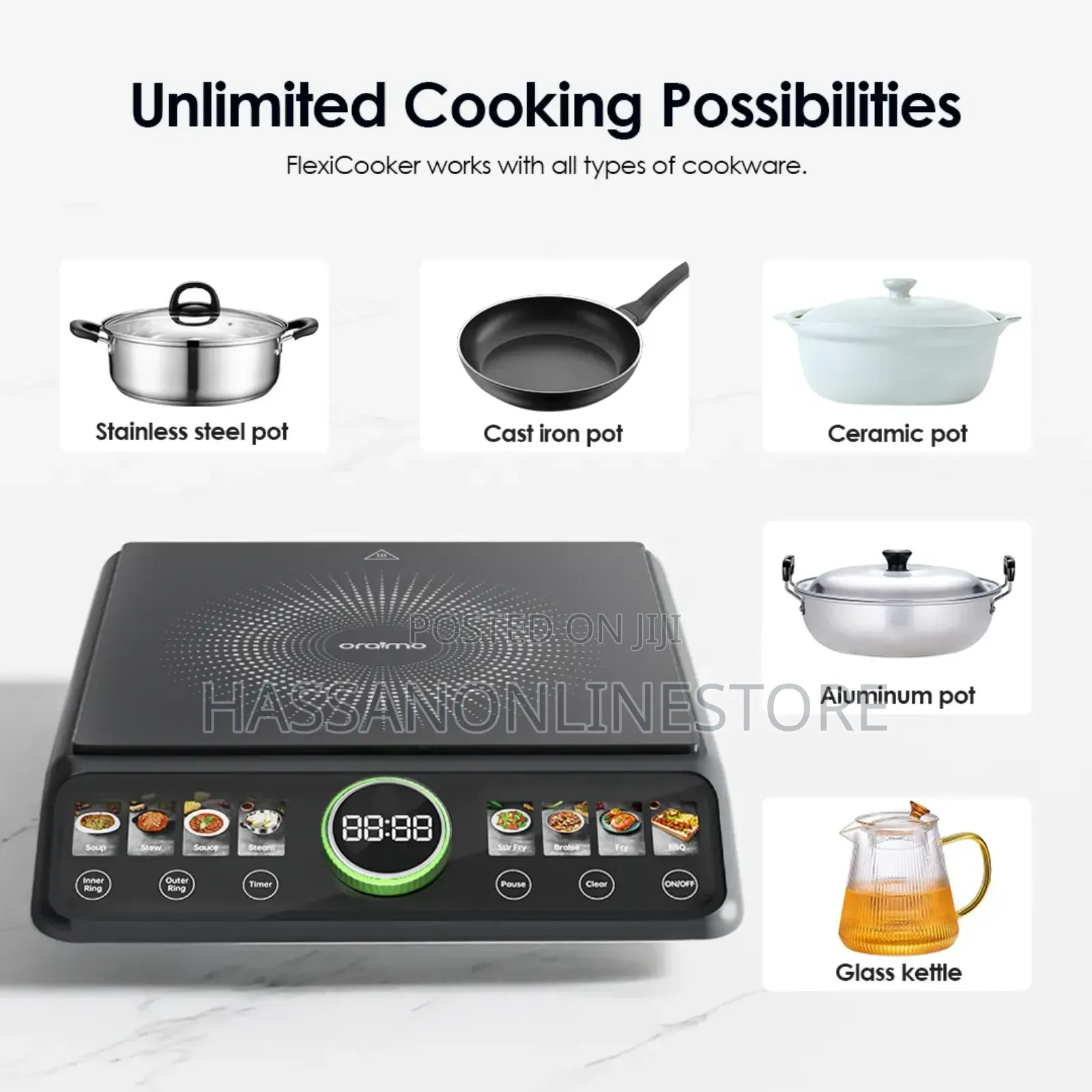 Oraimo Flexicooker 2200w Electric Ceramic Hot Plate
