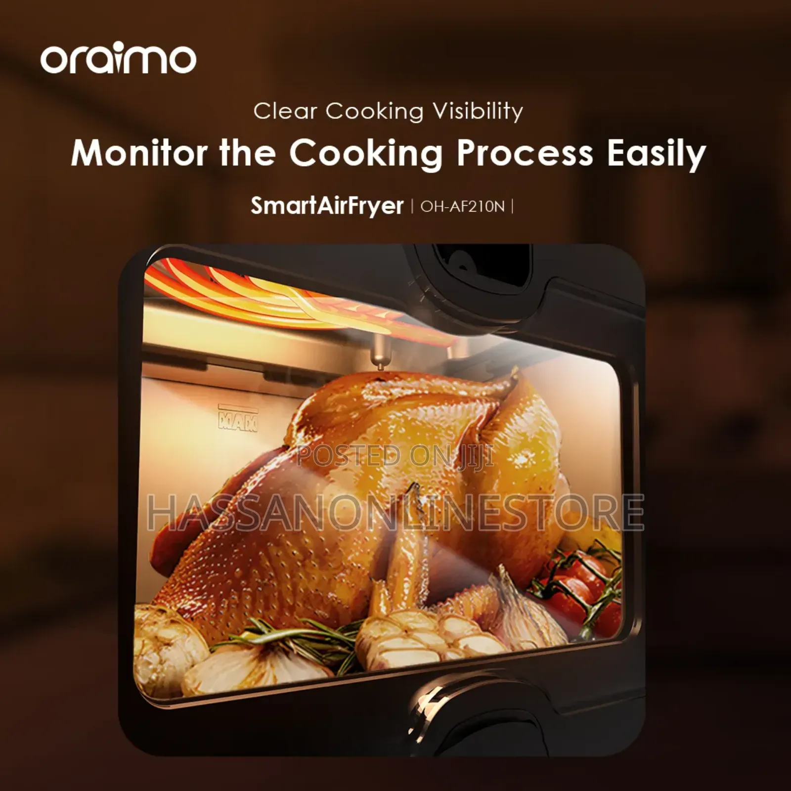 Oraimo Smartairfryer 1500w Cooking Visible Smart Air Fryer