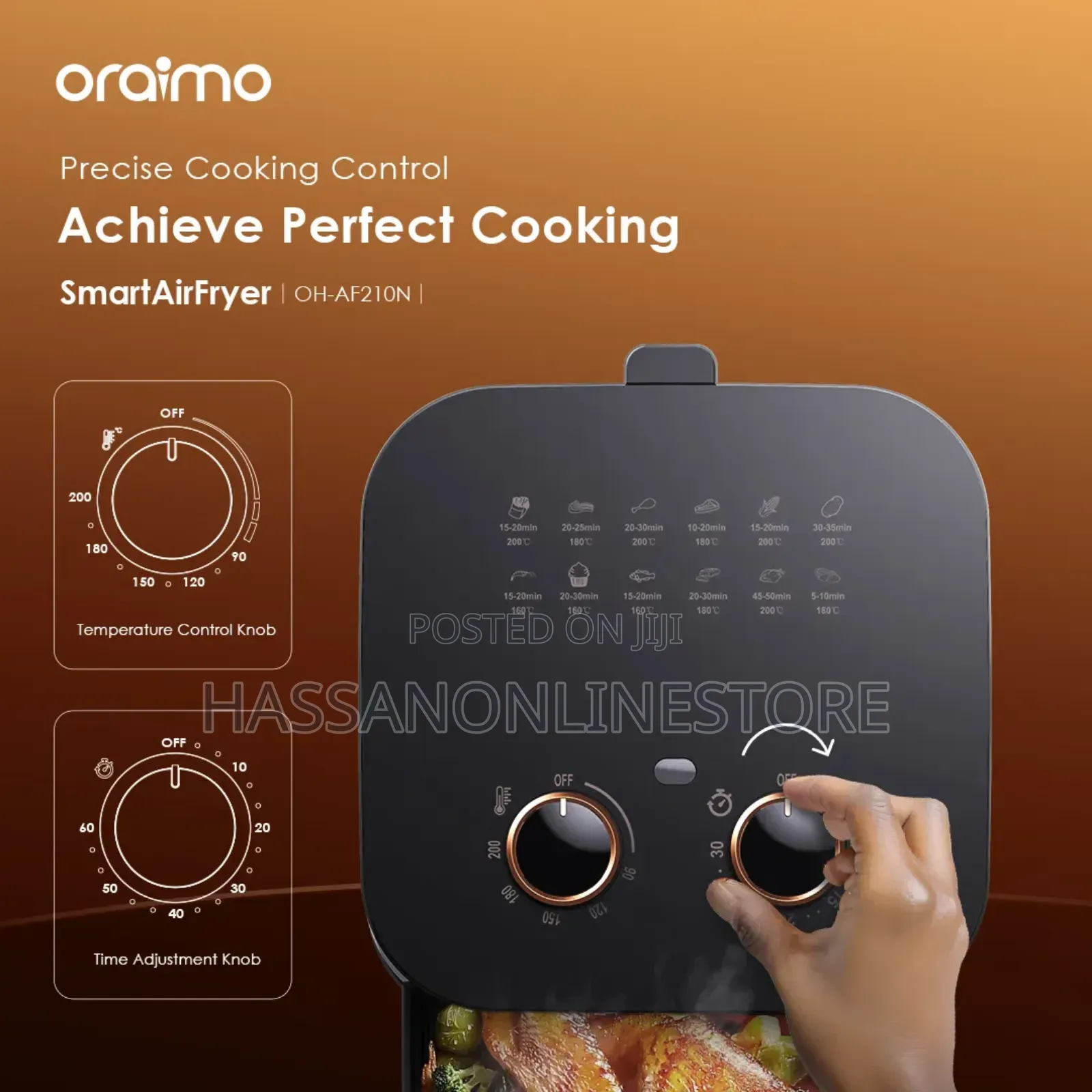 Oraimo Smartairfryer 1500w Cooking Visible Smart Air Fryer
