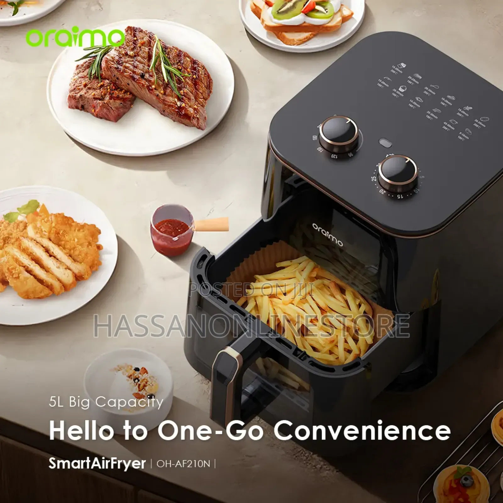 Oraimo Smartairfryer 1500w Cooking Visible Smart Air Fryer