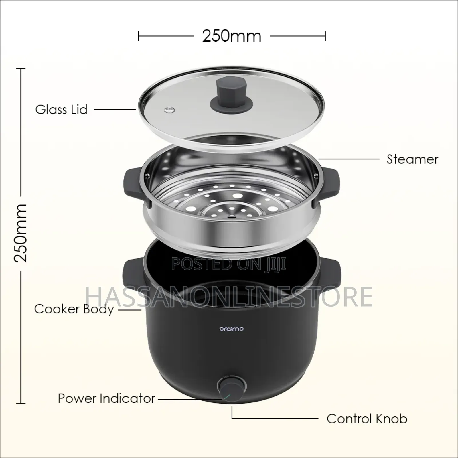 Oraimo Smartcooker 1000w 3l Electric Cooker
