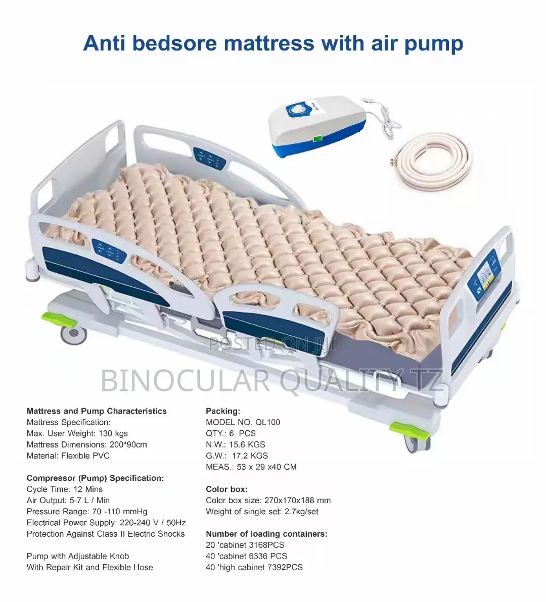 Pressure Pump Bubble Mattress