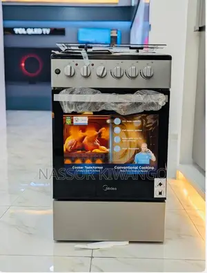 Photo - Midea Cook 50*50 Plate Tatu Gas Moja Umeme Na Eletric Oven