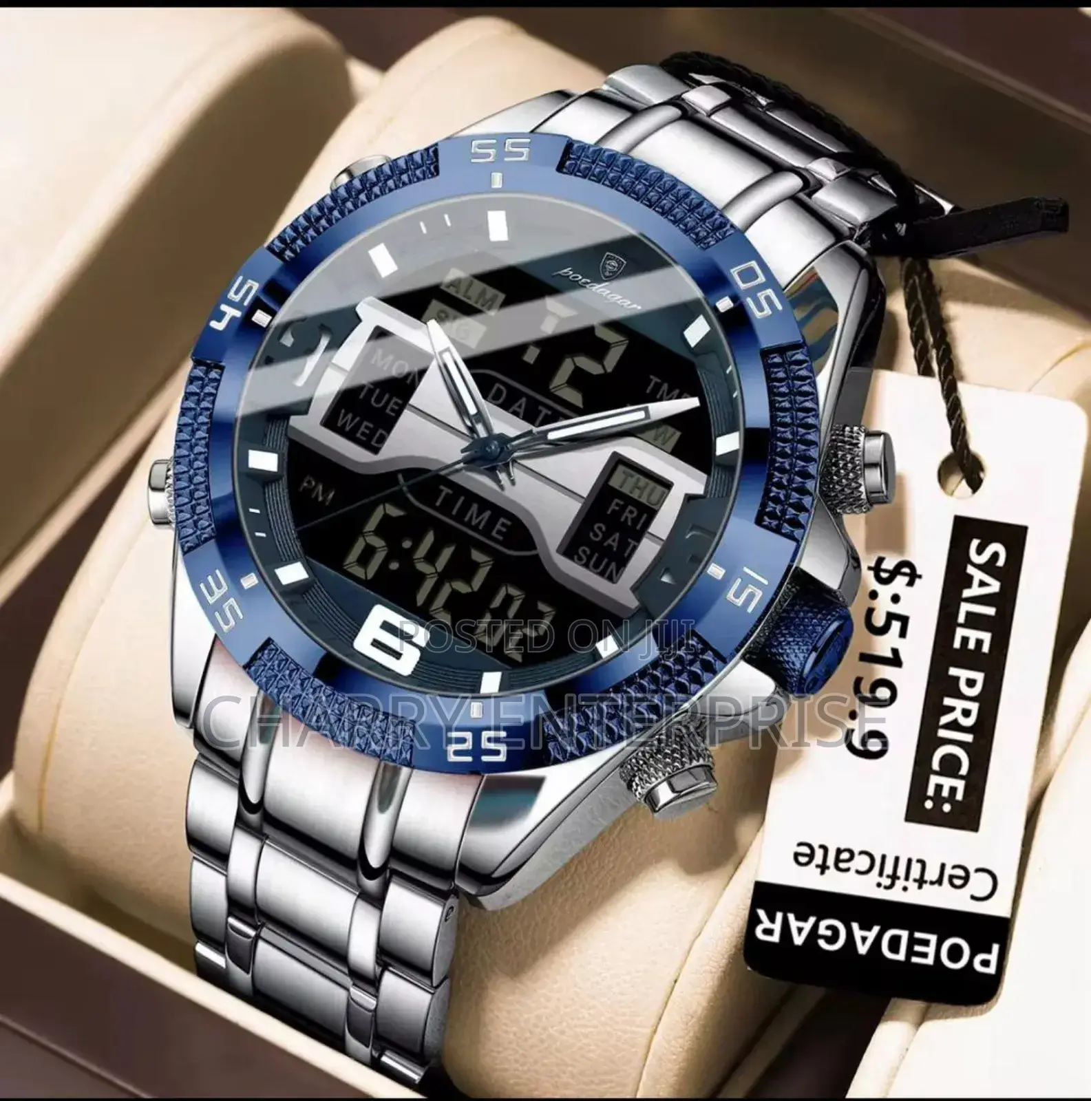 Original Poedagar Watch
Ina Tareh Mwezi Na Siku
Waterproof