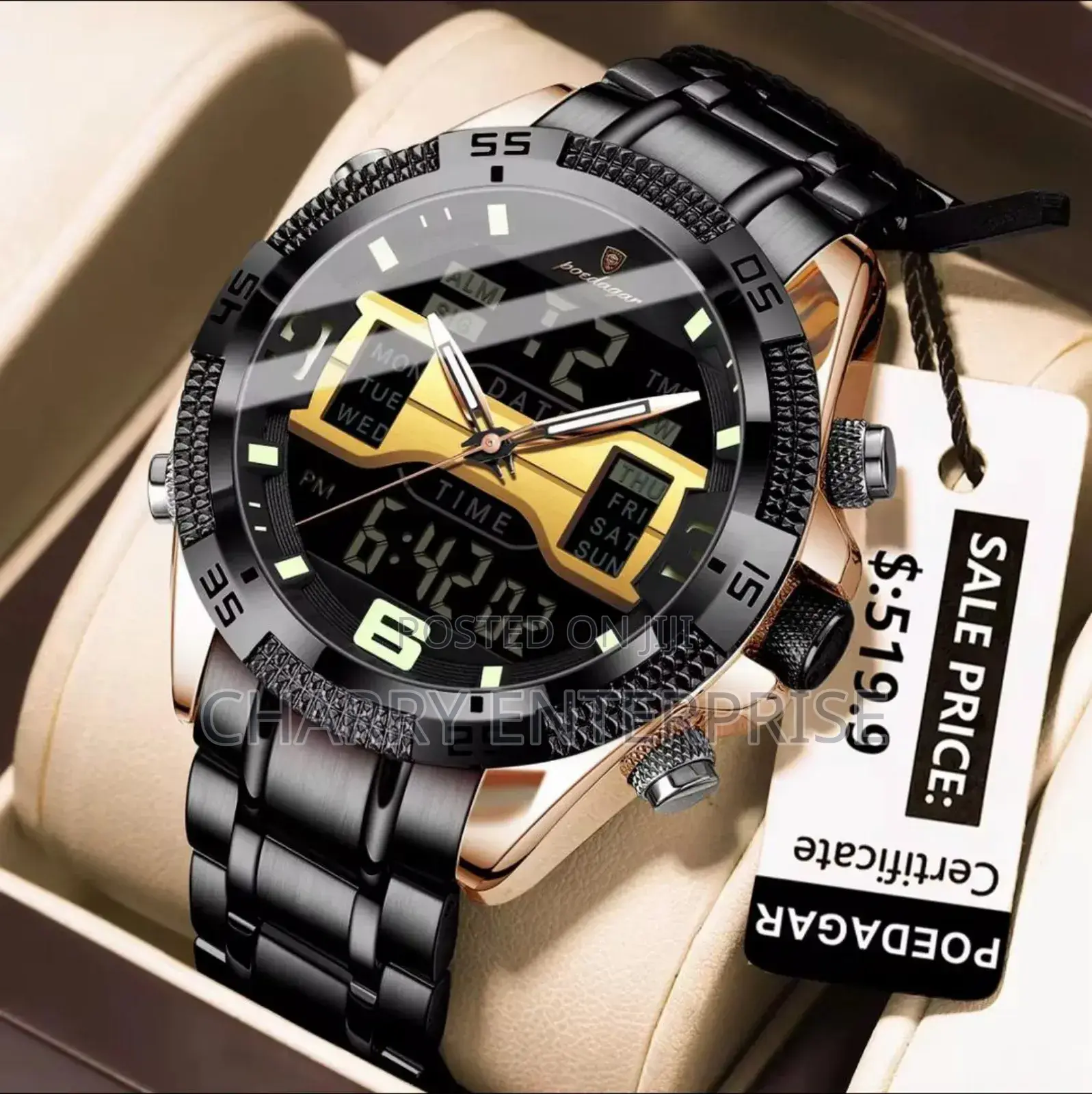 Original Poedagar Watch
Ina Tareh Mwezi Na Siku
Waterproof