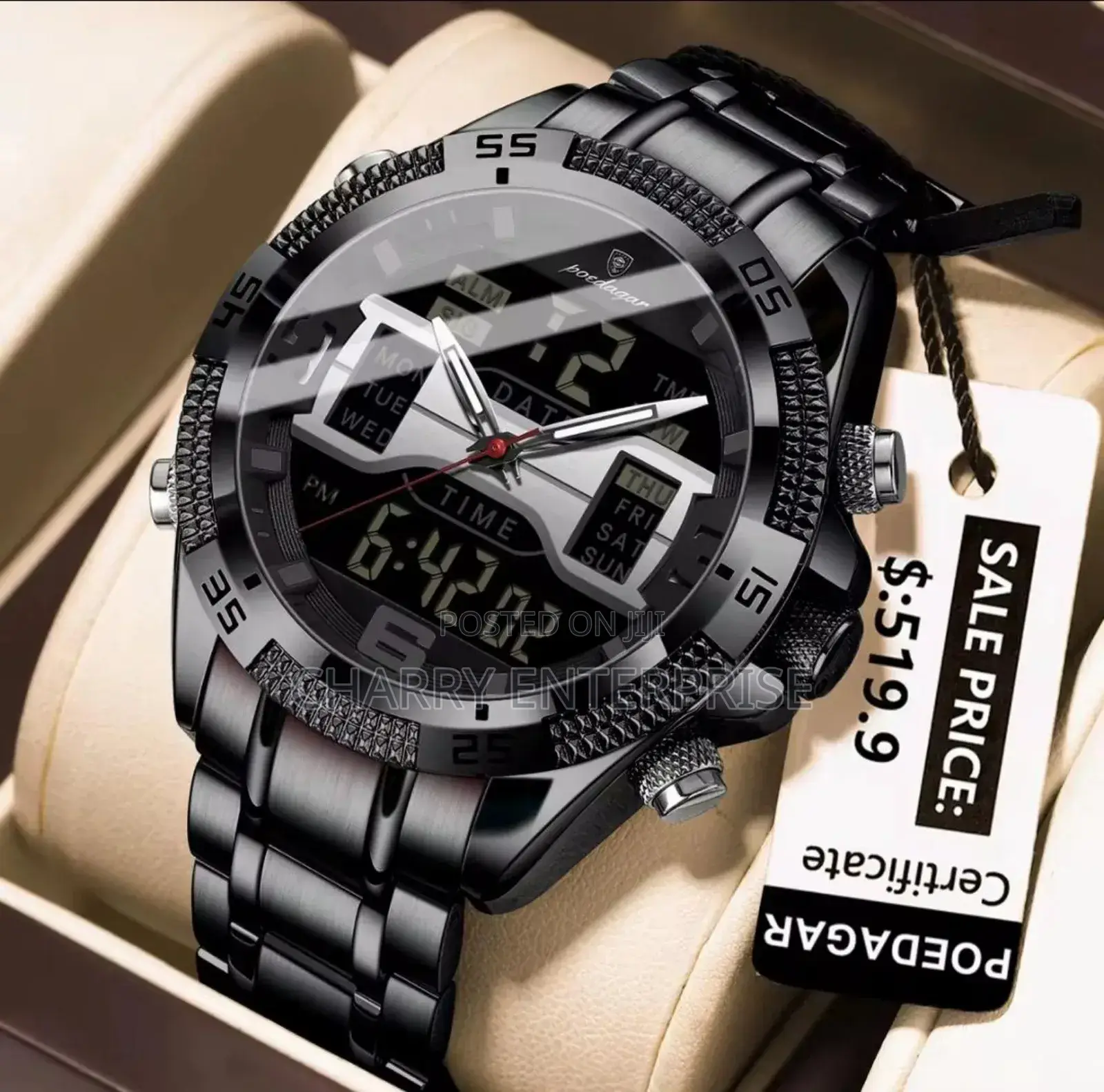 Original Poedagar Watch
Ina Tareh Mwezi Na Siku
Waterproof