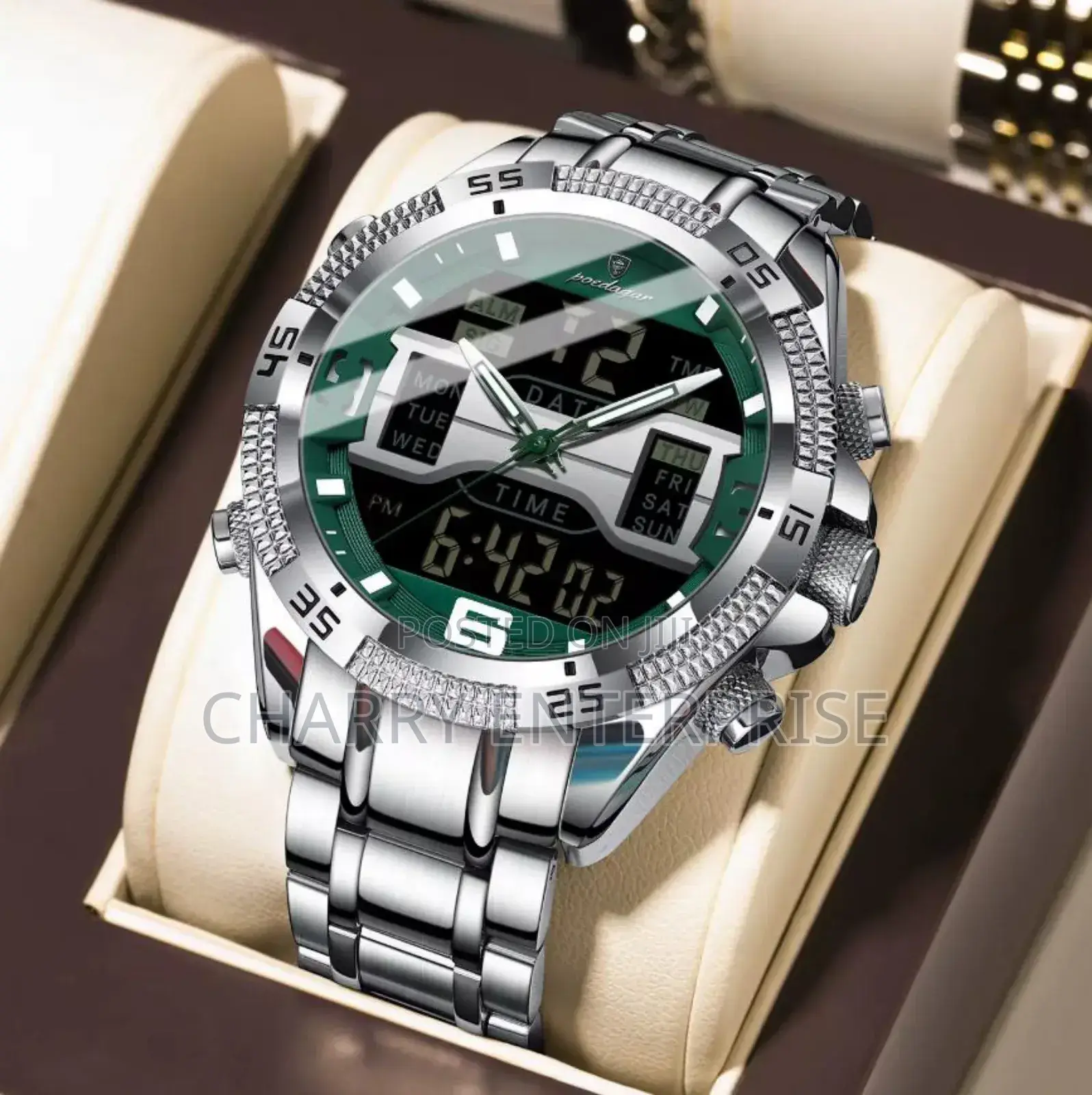 Original Poedagar Watch
Ina Tareh Mwezi Na Siku
Waterproof