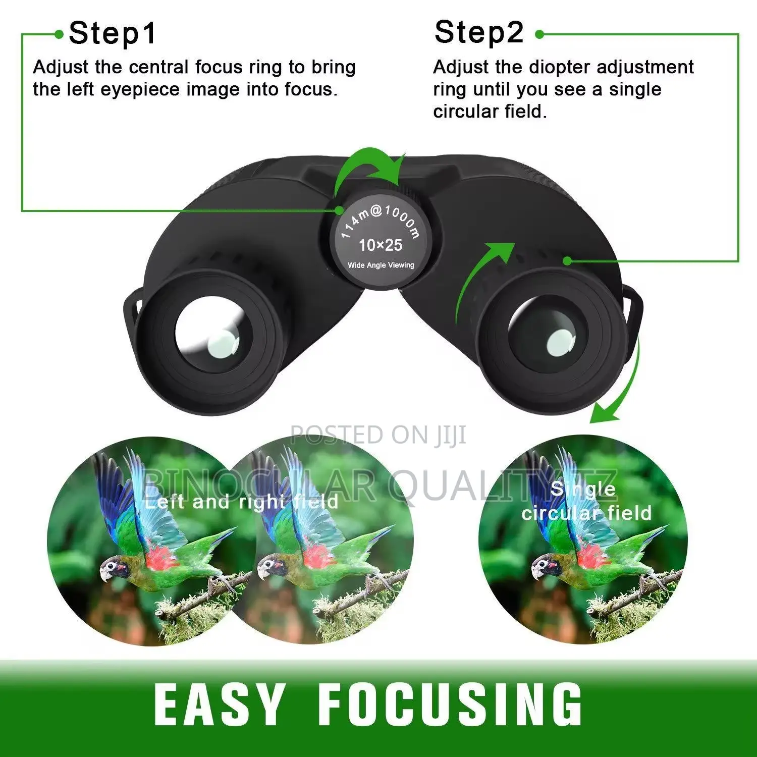 Portable Binoculars 10x25