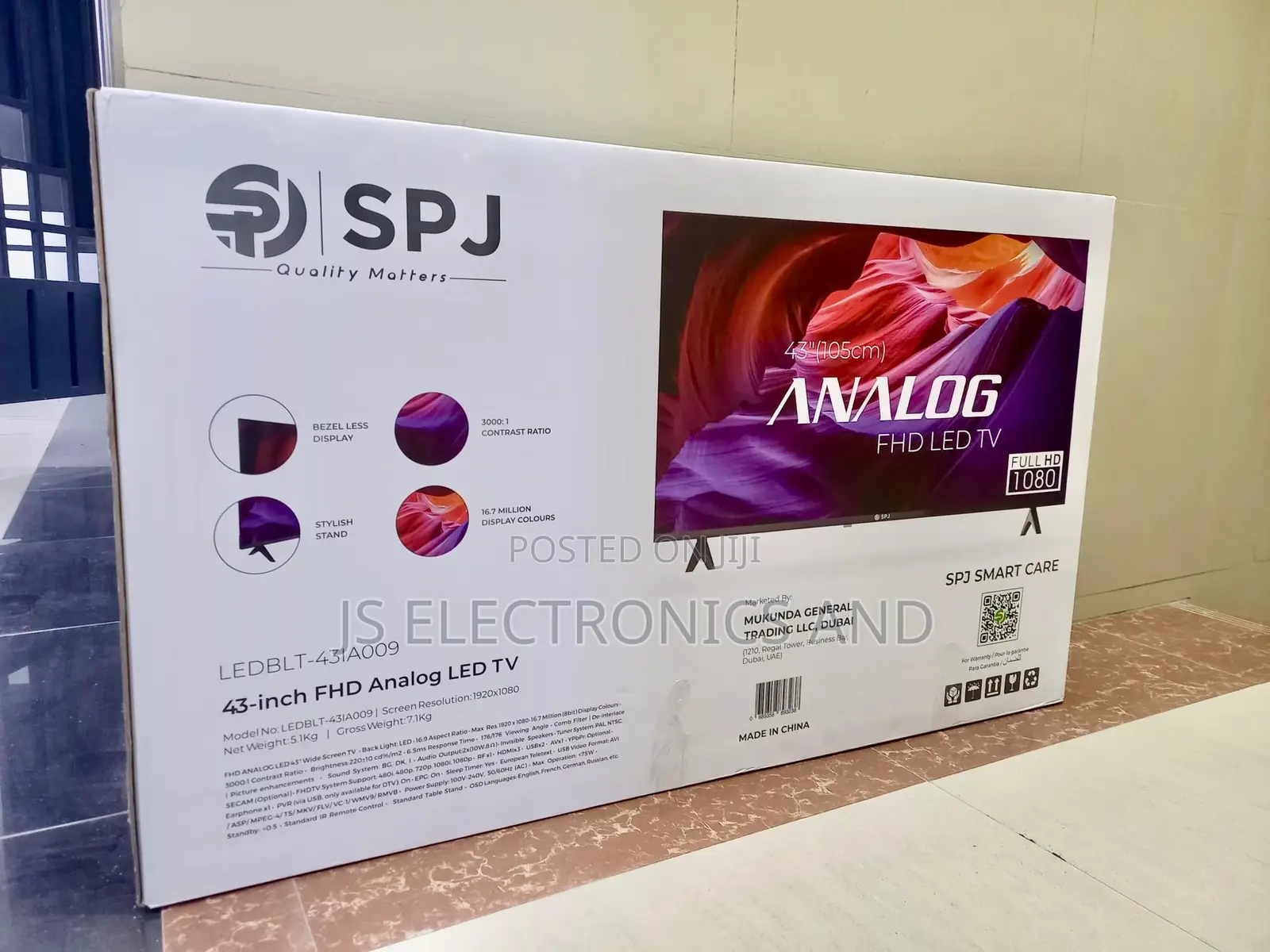 Punguzo La Bei SPJ Tv Inch 43 Led Frameless Full Hd Quality
