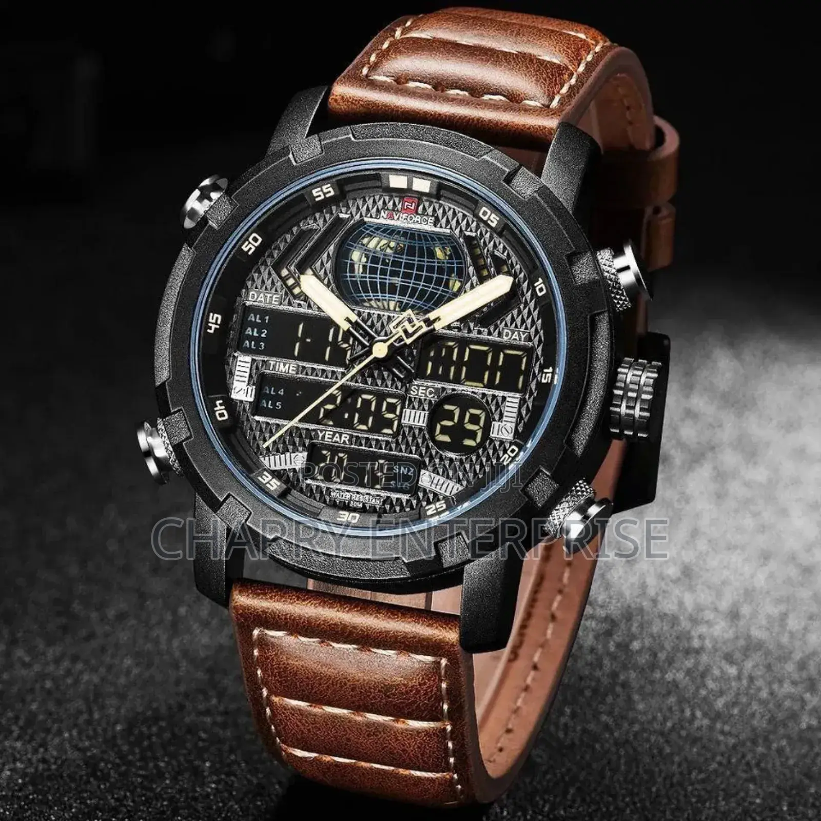 Original Naviforce Watch Dual Time Water Proof Day and Date