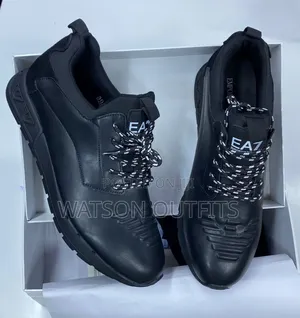 Men's Emporio Armani Leather Materials Sneakers or Shoes