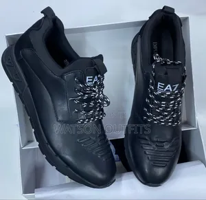 Men's Emporio Armani Leather Materials Sneakers or Shoes