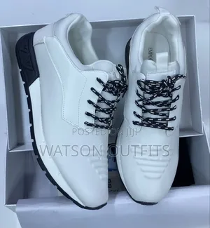 Men's Emporio Armani Leather Materials Sneakers or Shoes