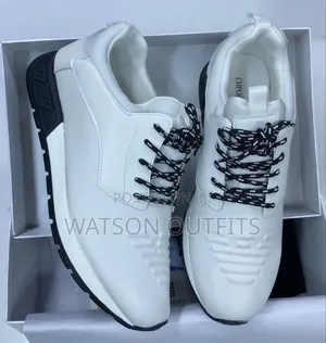 Men's Emporio Armani Leather Materials Sneakers or Shoes