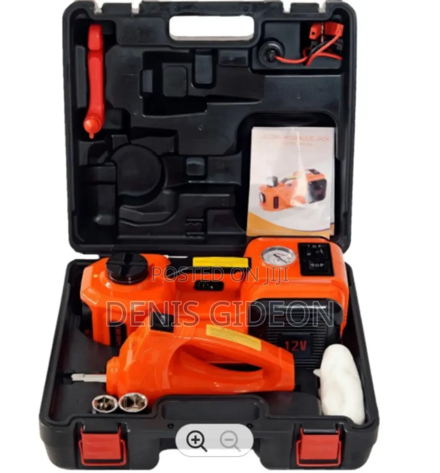 Electric Jack With Air Compressor and Opener Nuts