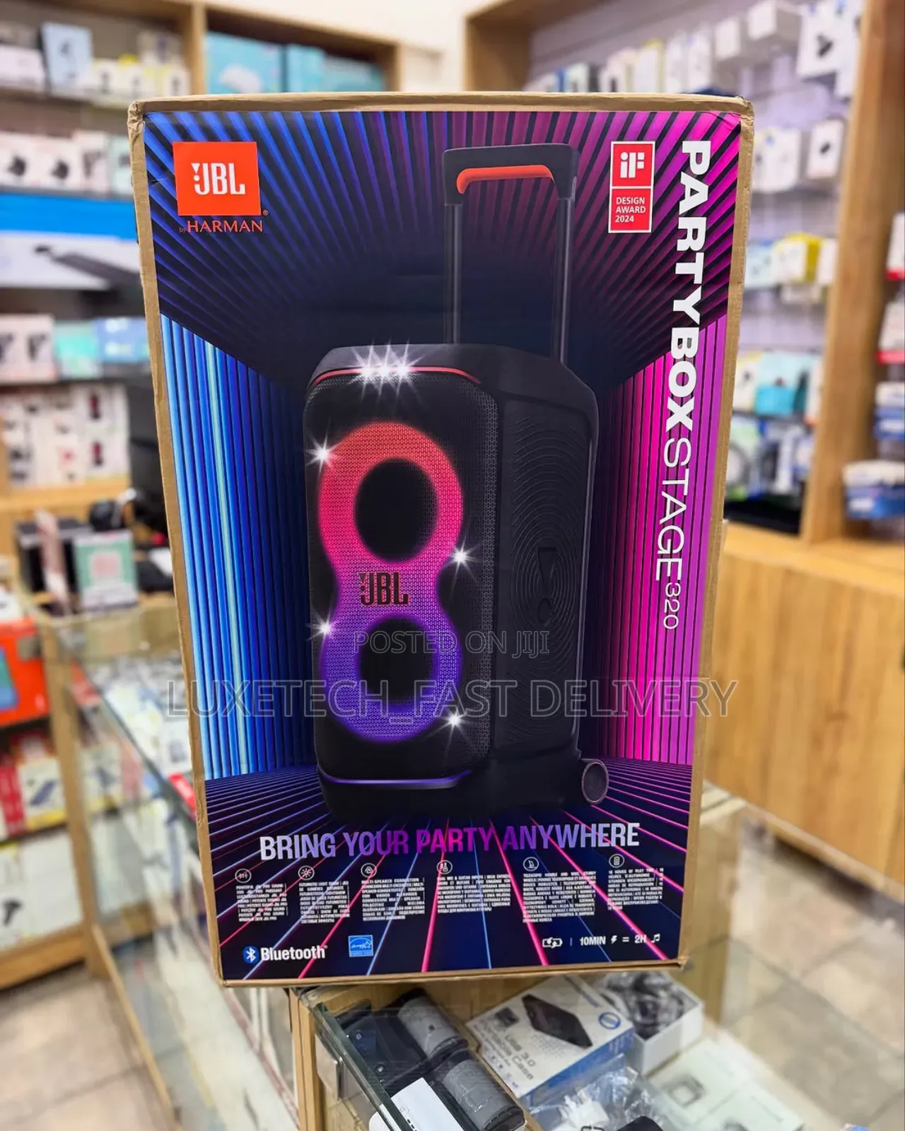 JBL Partybox Stage 320 Powerful Sound Light Show