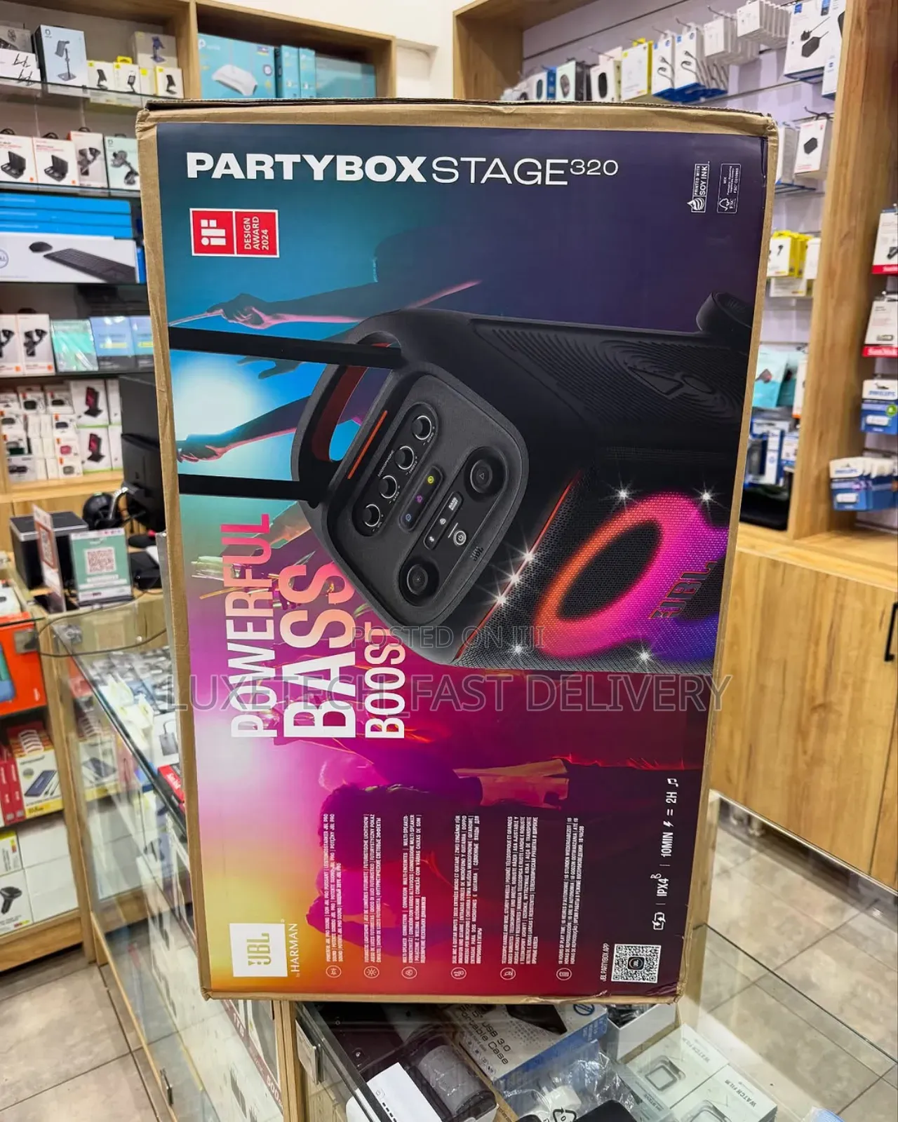 JBL Partybox Stage 320 Powerful Sound Light Show