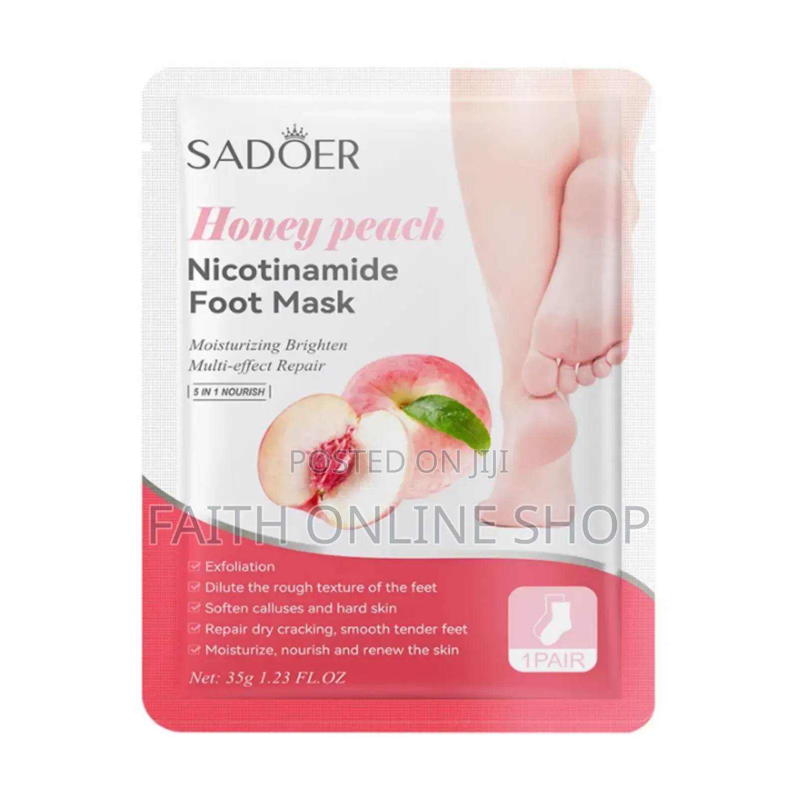 Sadoer Honey Peach Nicotinamide Foot Mask