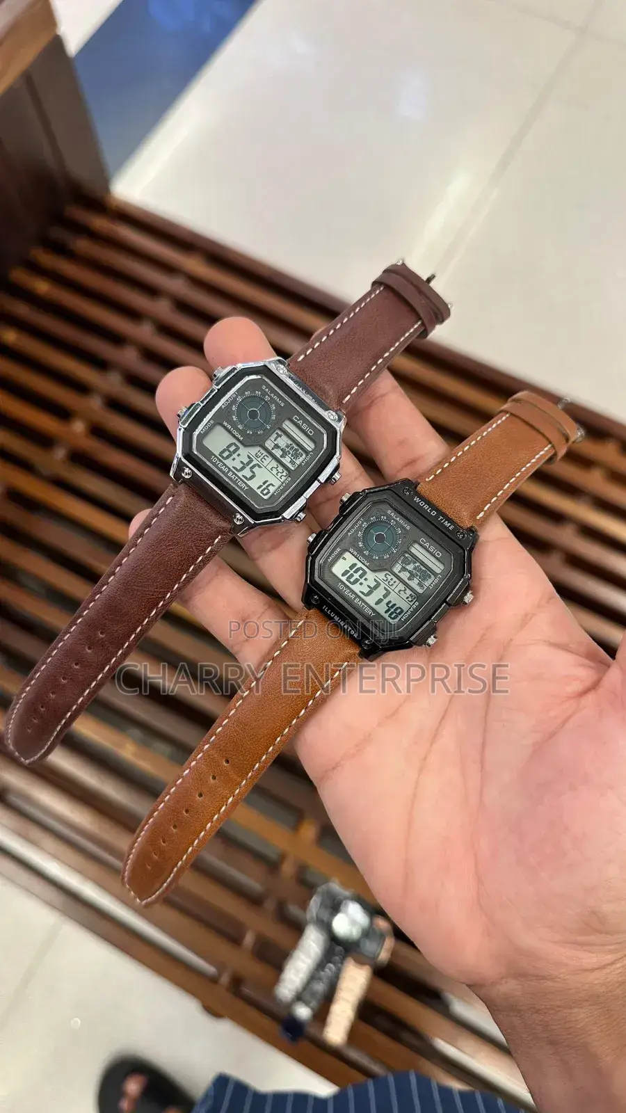 Casio Vintange Heavy Digital Watch Alarm Stop Watch Day Date