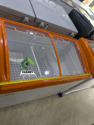 Original Asco Powerful Glass Top/ Showcase Freezer 297l