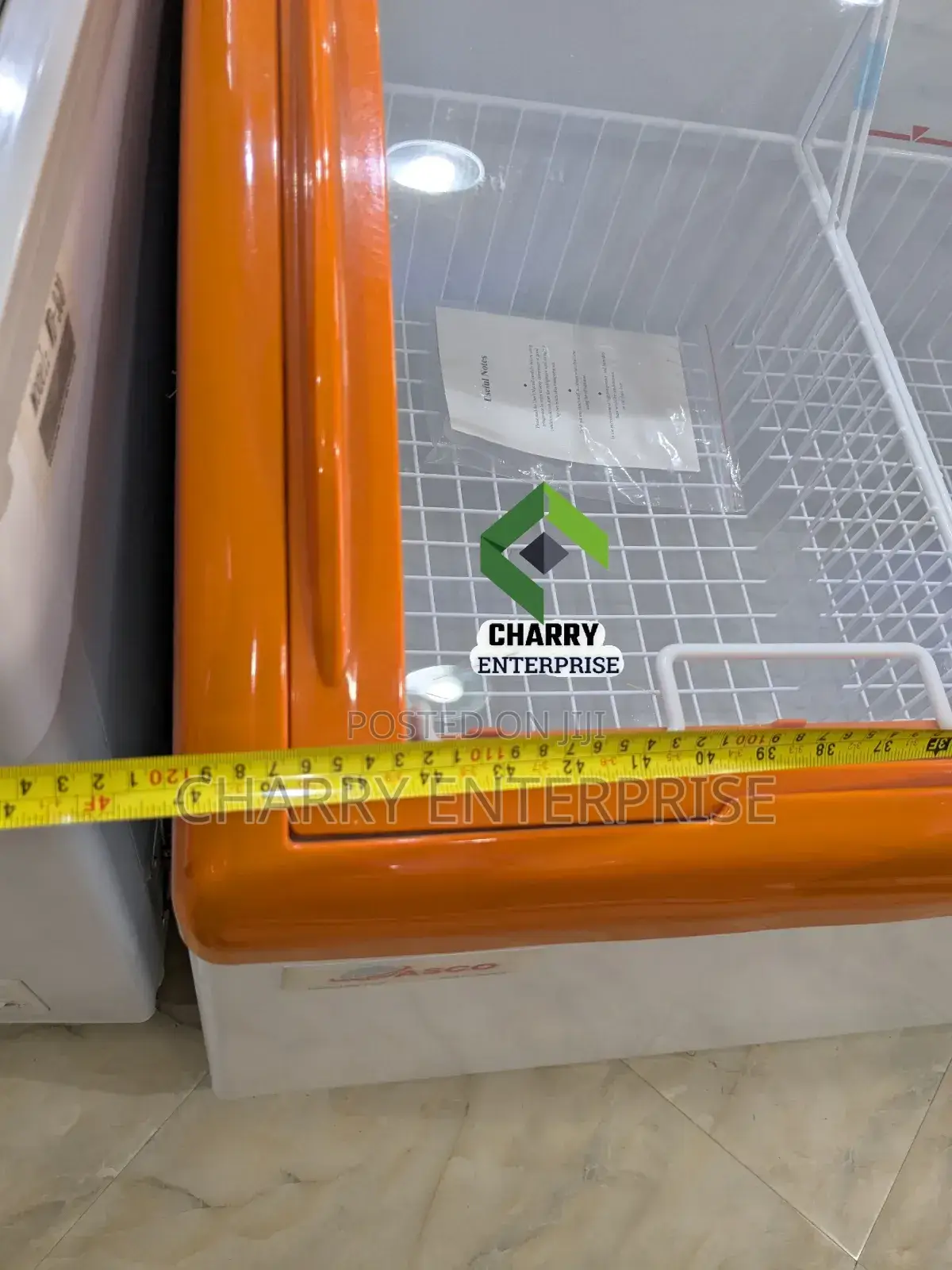 Original Asco Powerful Glass Top/ Showcase Freezer 297l