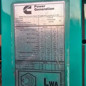 Generator Cummins Power 80kva
