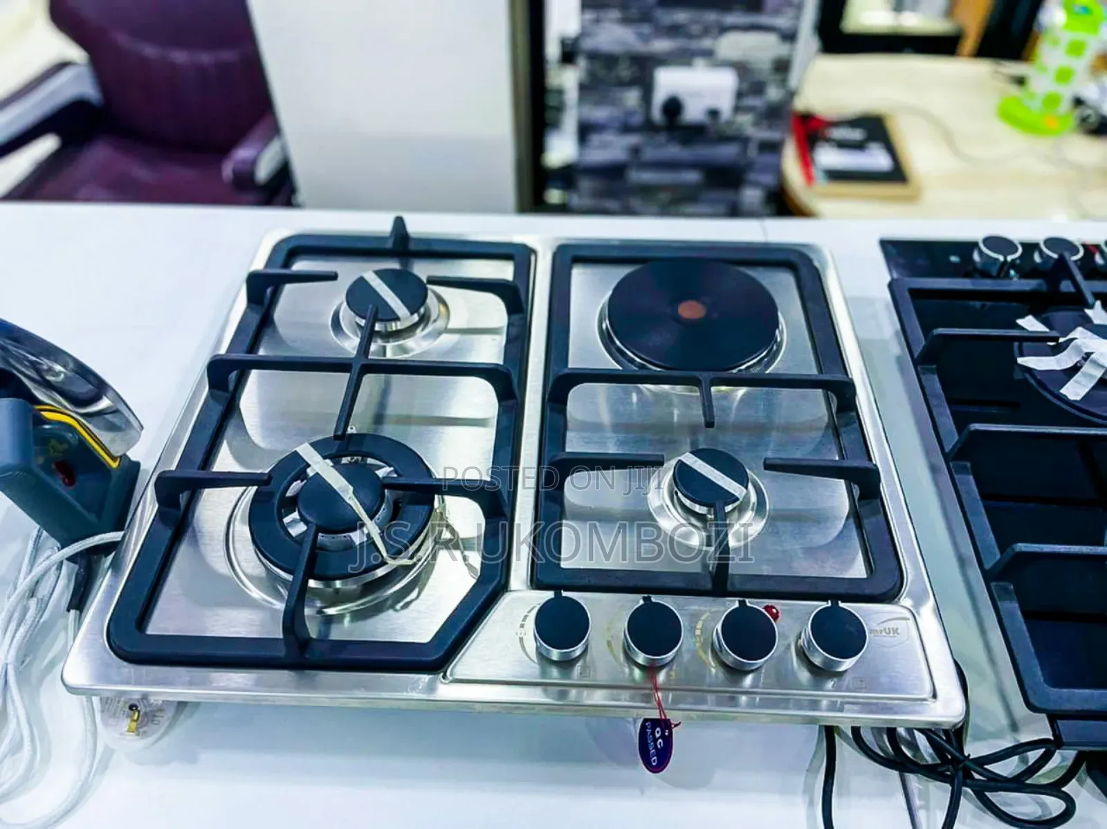 Gas Hob 3 Gas 1 Electric