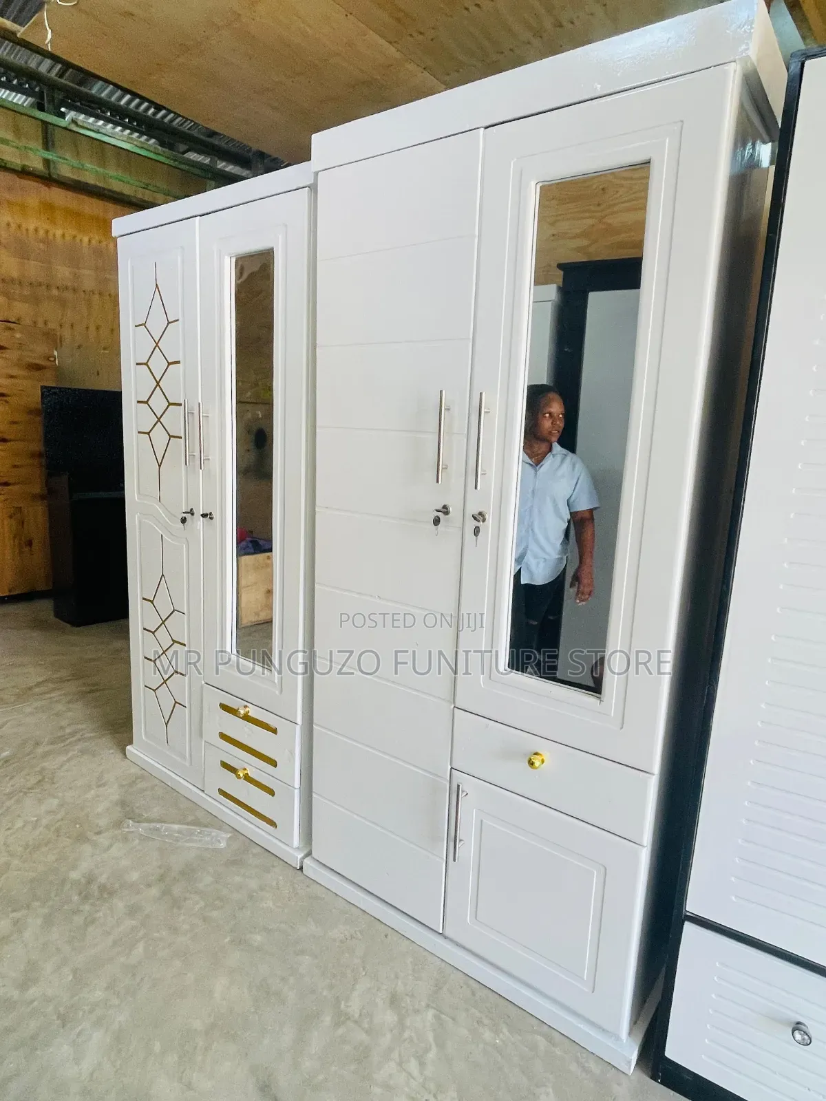 Kabati Milango Miwili Classic Sana White Color