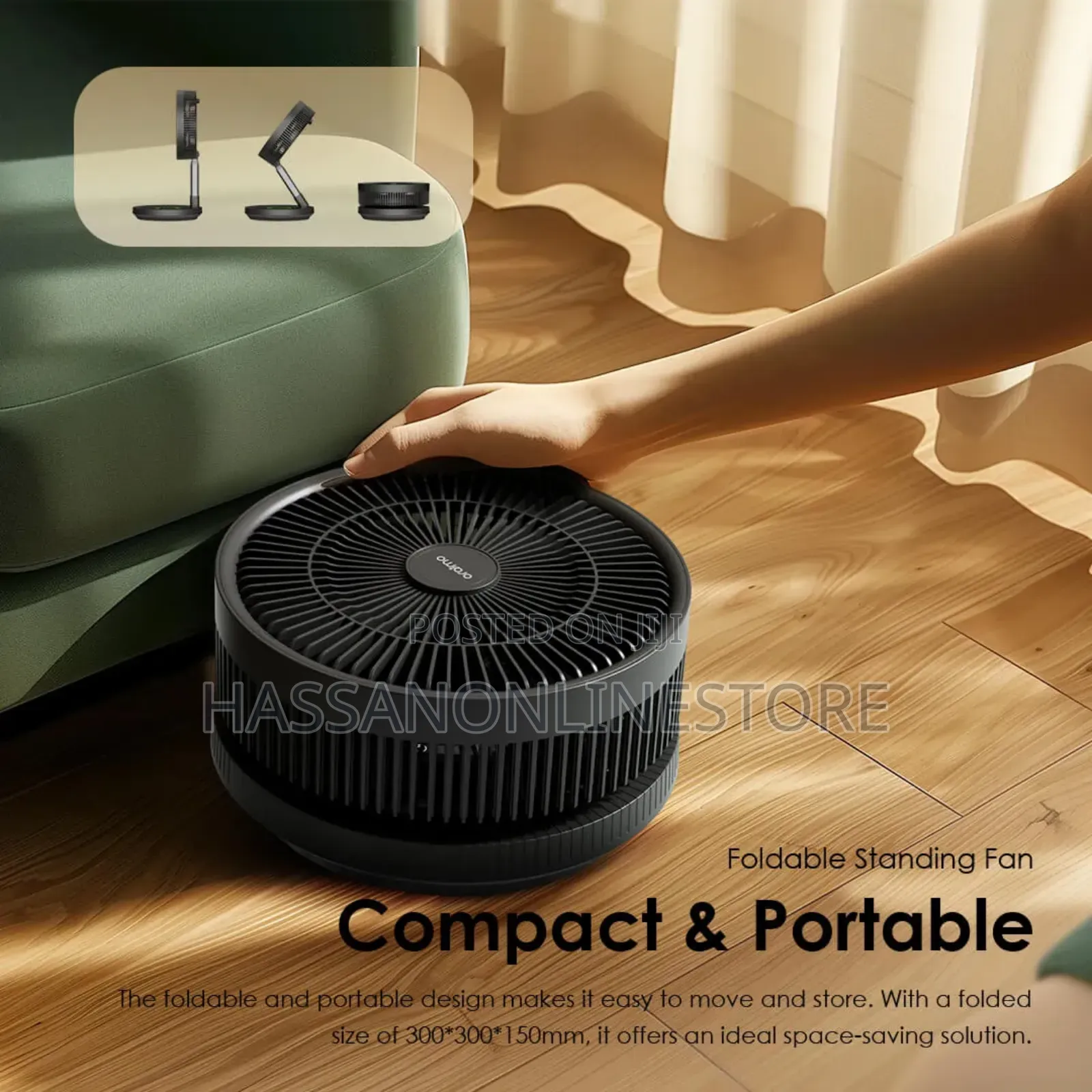 Oraimo Smartfoldingfan Type-C Rechargeable Folding Fan