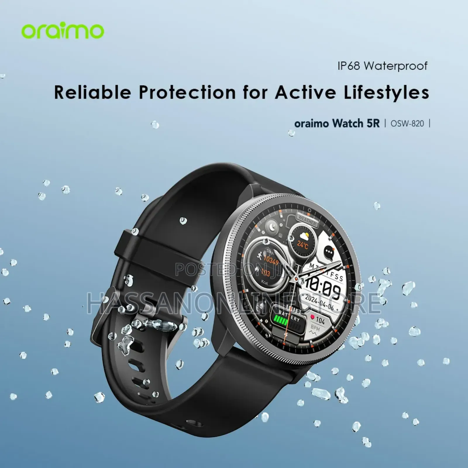 Oraimo Watch 5r 1.43'' Amoled Ip68 Smart Watch
