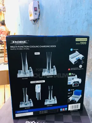 Multi-Function Cooling and Charging Dock for Playstation 5