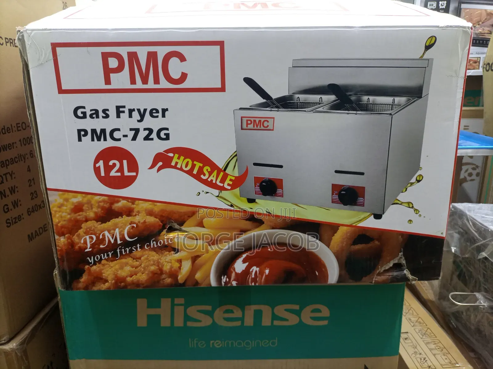 PMC Gas Fryer,Pmc-72g Model With a 12l Capacity