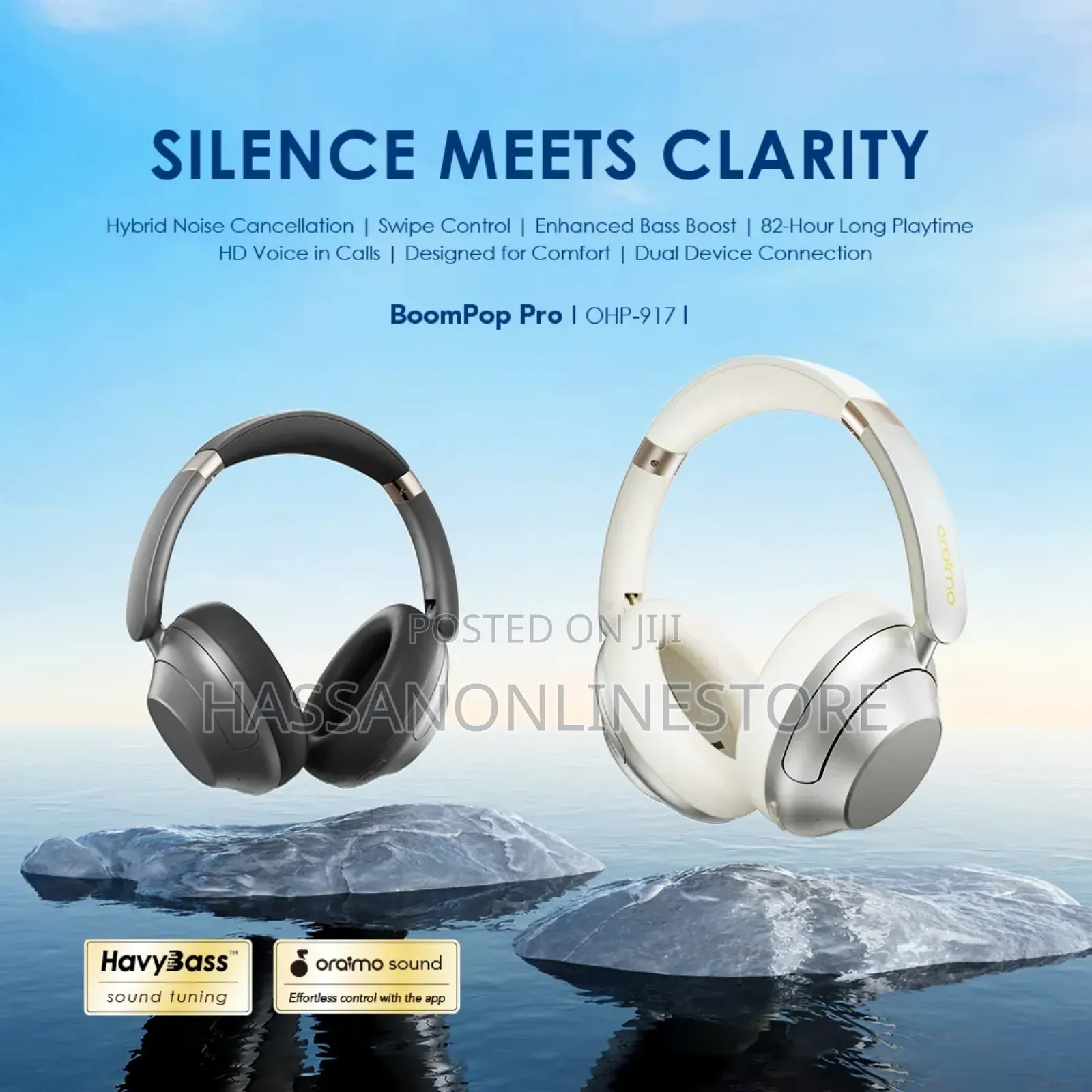 Oraimo Boompop Pro Anc Over-Ear Headphones