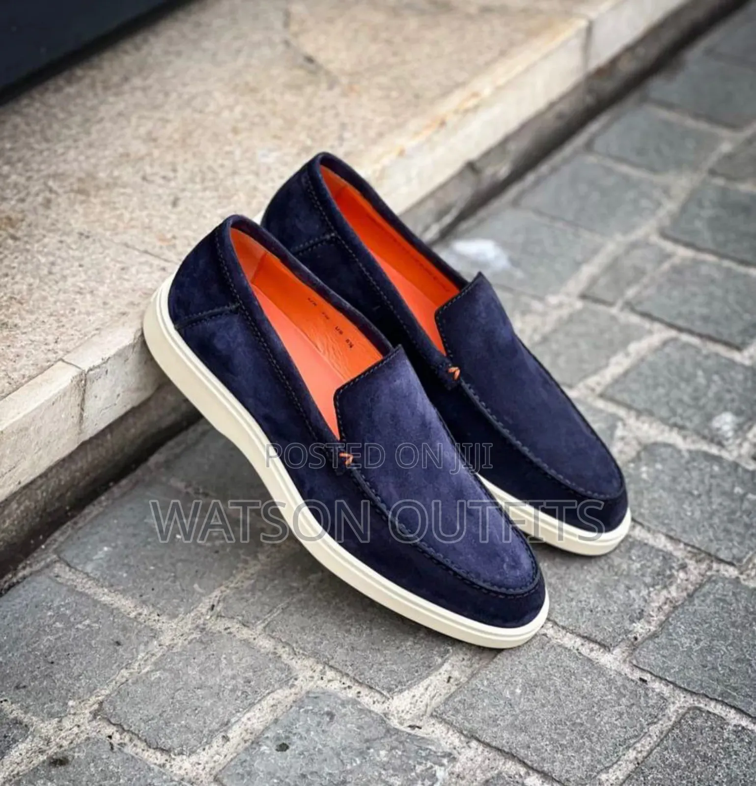 Men's Santoni Italian Brand Leather Shoes