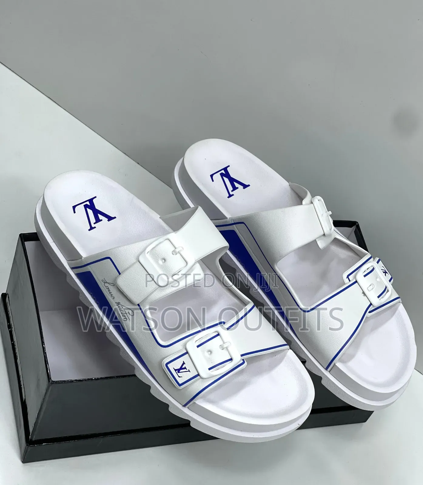 Men's Louis Vuitton Lv Leather Sandals