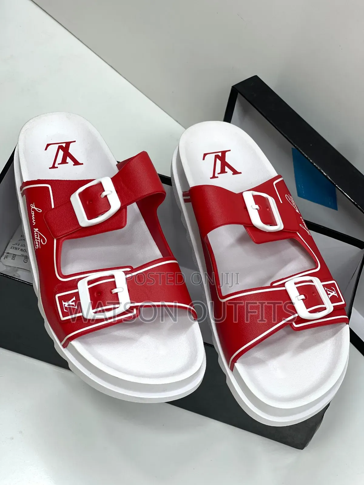 Men's Louis Vuitton Lv Leather Sandals