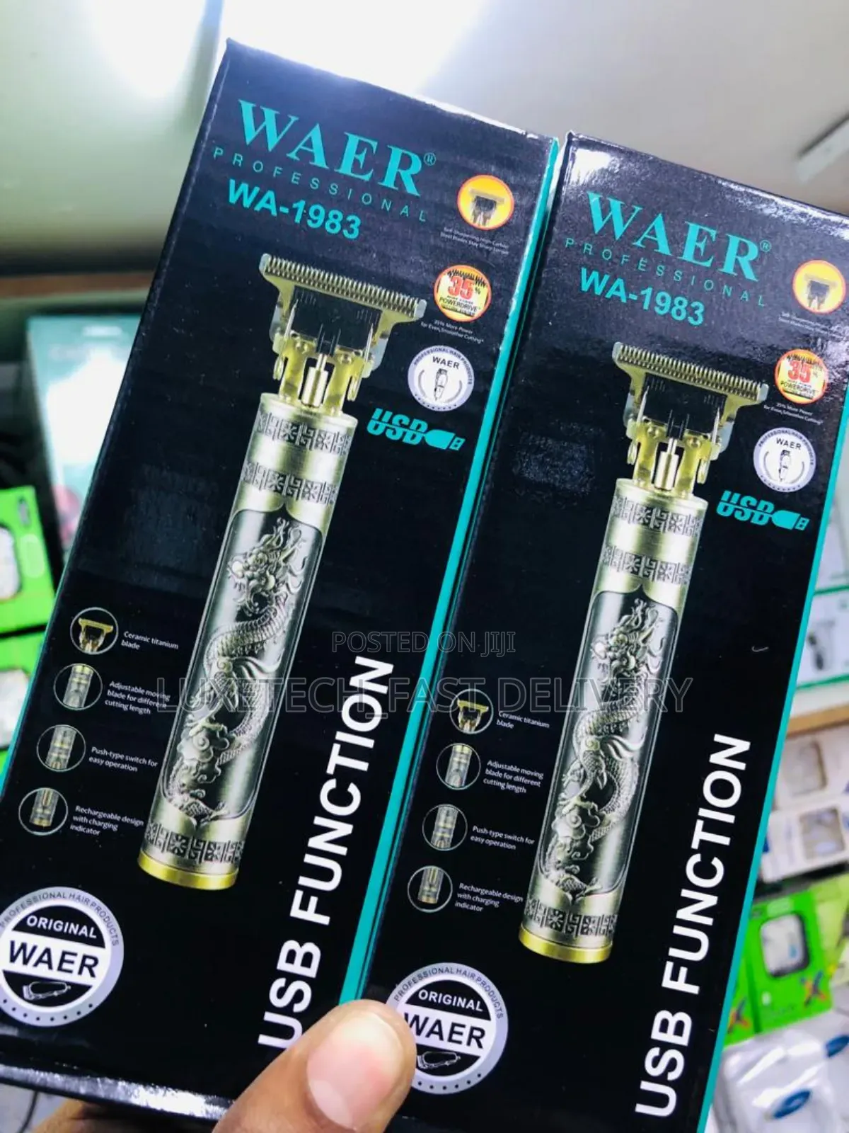 Waer Professional Wa-1983 Hair Trimmer, Rechargeable Trimmer