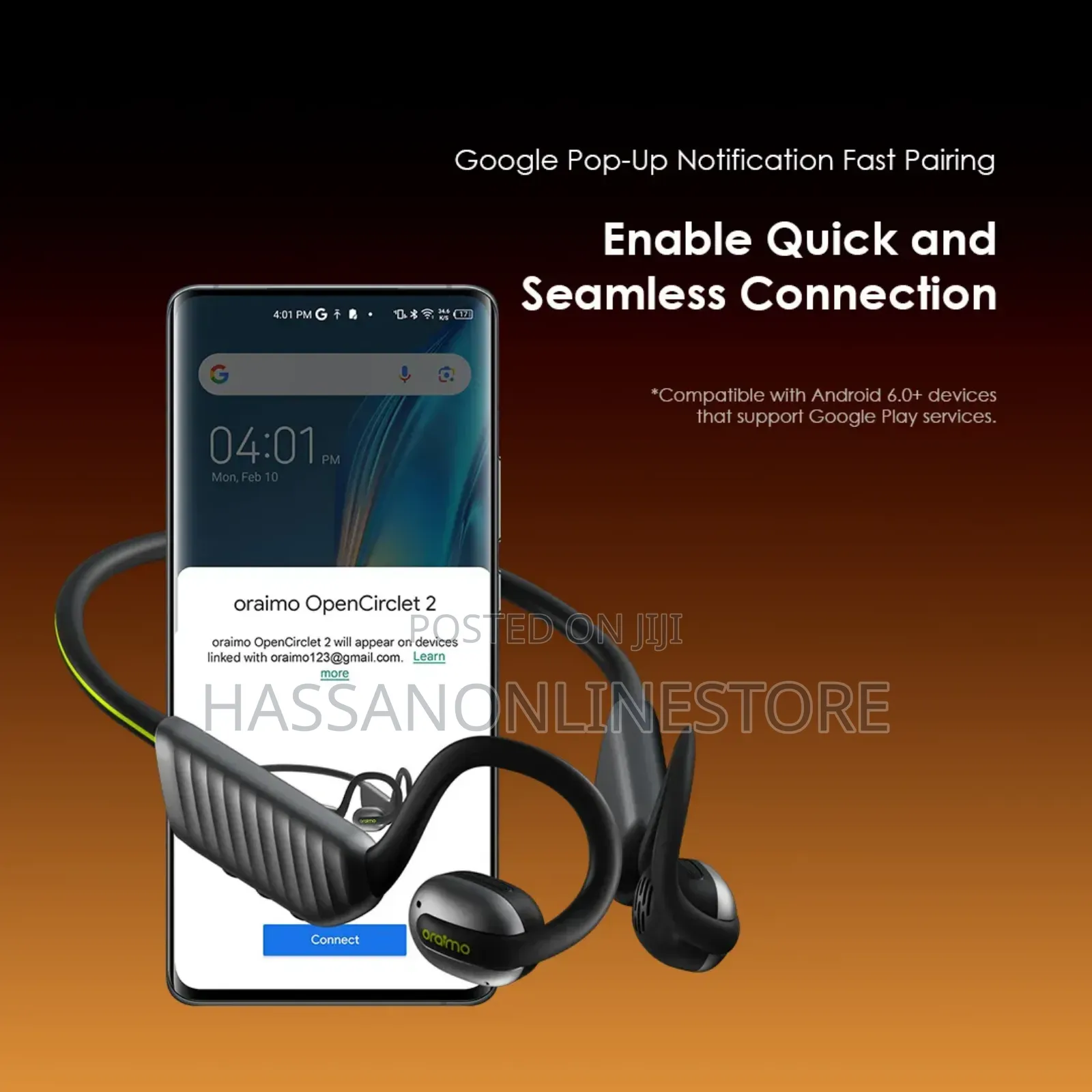 Oraimo Opencirclet 2 Ipx5 Steps Tracking Open-Ear Headphones