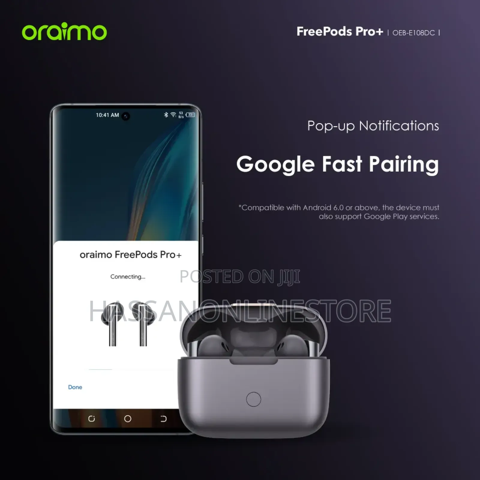 Oraimo Freepods Pro+ Hybrid Anc True Wireless Earbuds